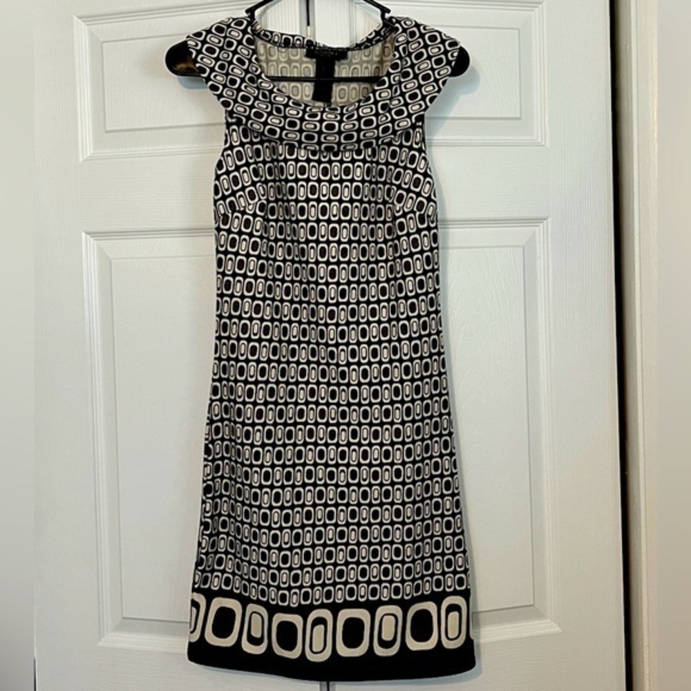 Alyn Paige Knit Tank Dress Atomic Pattern, Retro, Coolcore, MCM, Mad Men Hipster